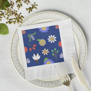 White Coined Napkins - Elegant Party Table Decor - Dipaliz - Paper