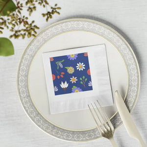 White Coined Napkins - Elegant Party Table Decor - Dipaliz - Paper