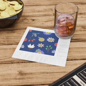 White Coined Napkins - Elegant Party Table Decor - Dipaliz - Paper