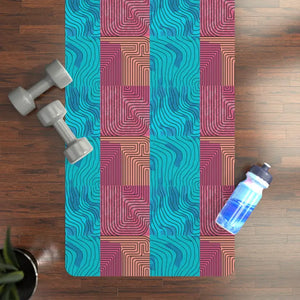 Rubber Yoga Mat Microfiber Suede Style Performance - Dipaliz - 24” x 68” - & Pilates Mats