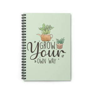Notebook Ruled Line - Grow your Own Way Creative Journal - Dipaliz - one Size - Notebooks & Notepads