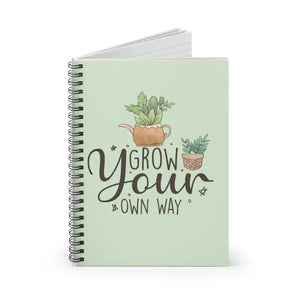 Notebook Ruled Line - Grow your Own Way Creative Journal - Dipaliz - one Size - Notebooks & Notepads