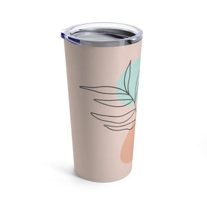 Beige Tumbler 20oz Abstract Nature Stainless Steel - Dipaliz - Tumblers