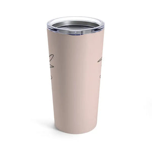 Beige Tumbler 20oz Abstract Nature Stainless Steel - Dipaliz - Tumblers