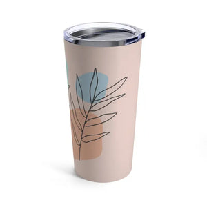 Beige Tumbler 20oz Abstract Nature Stainless Steel - Dipaliz - Tumblers