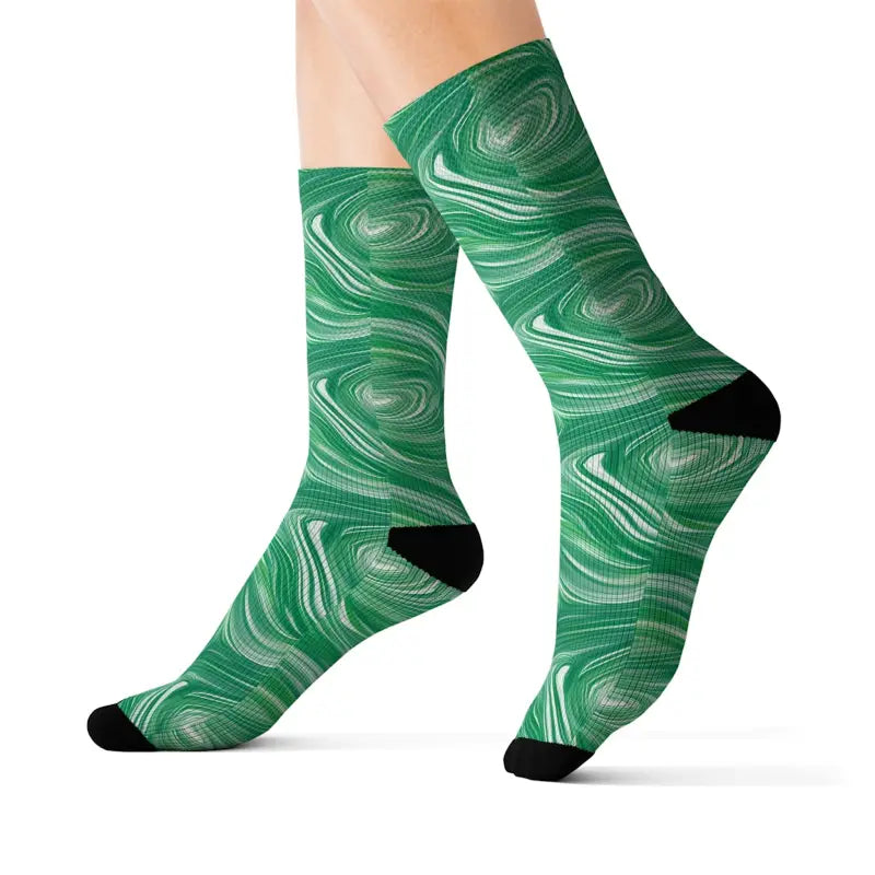 Rock your Style with Wavy Abstract Pattern Socks - m