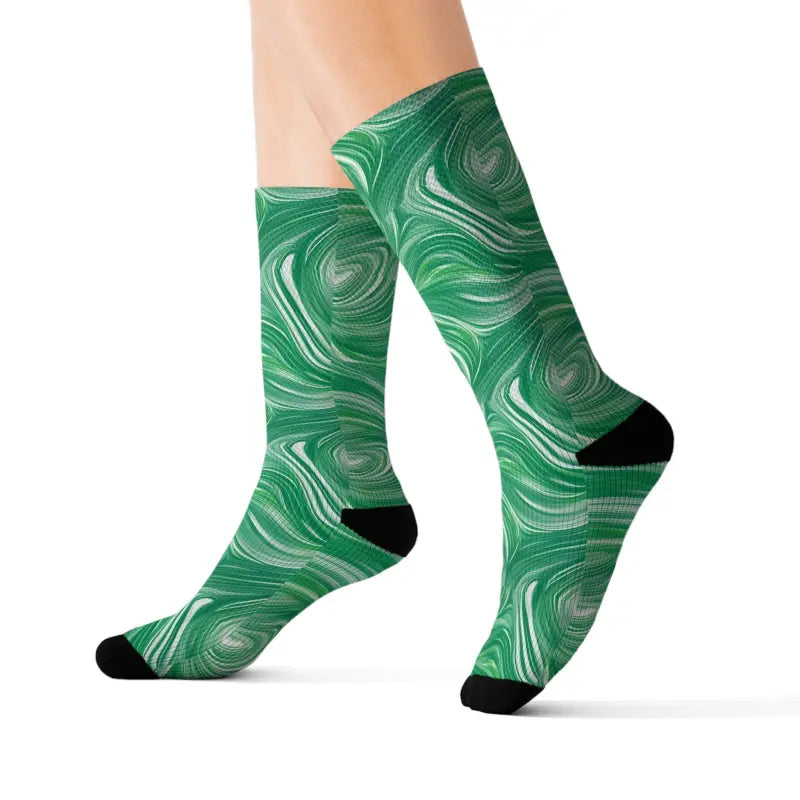 Rock your Style with Wavy Abstract Pattern Socks - s