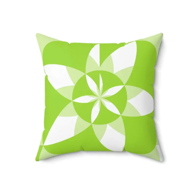 Elevate your Space with a Green Abstract Polyester Pillow - 18’’ × Home Decor