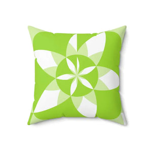 Green Abstract Pattern Polyester Square Pillow - Instant Style - Dipaliz - Throw Pillows