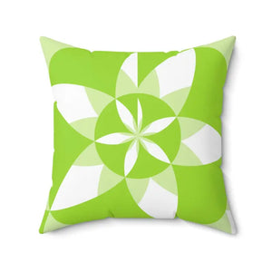 Green Abstract Pattern Polyester Square Pillow - Instant Style - Dipaliz - Throw Pillows