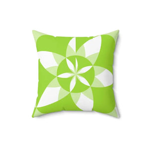 Green Abstract Pattern Polyester Square Pillow - Instant Style - Dipaliz - Throw Pillows
