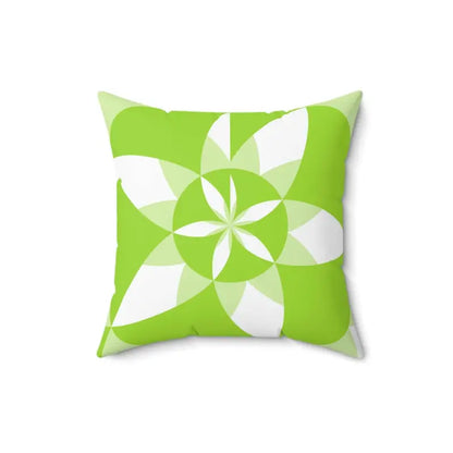 Elevate your Space with a Green Abstract Polyester Pillow - Home Decor