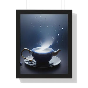 Framed Vertical Poster Black Tea Fashion Art - Dipaliz - 16″ x 20″ / Posters Prints & Visual Artwork