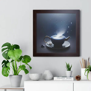 Framed Vertical Poster Black Tea Fashion Art - Dipaliz - Posters Prints & Visual Artwork