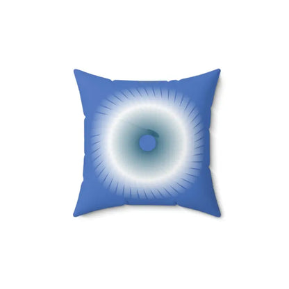 Revamp your Space with Blue Abstract Polyester Pillow - 14’’ × Home Decor