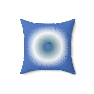 Blue Abstract Polyester Square Pillow - Modern Home Decor - Dipaliz - 16’’ × - Throw Pillows