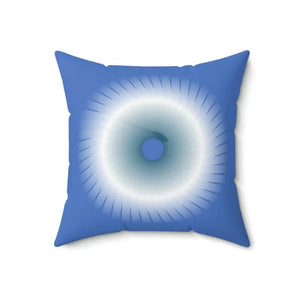 Blue Abstract Polyester Square Pillow - Modern Home Decor - Dipaliz - 18’’ × - Throw Pillows