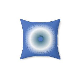 Blue Abstract Polyester Square Pillow - Modern Home Decor - Dipaliz - Throw Pillows