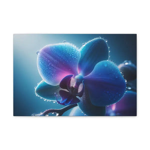 Canvas - Stunning Blue Orchid Gallery Wraps - Dipaliz 18″ x 12″ / 1.25’’
