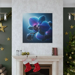 Canvas - Stunning Blue Orchid Gallery Wraps - Dipaliz 36″ x / 1.25’’