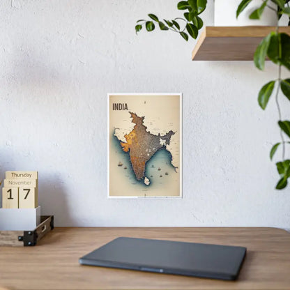 Transform your Space with Stylish Graphic Map Gloss Posters - Poster