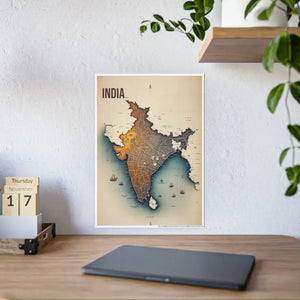 Graphic Map Gloss Posters - Chic Wall Art Decor - Dipaliz - Prints & Visual Artwork