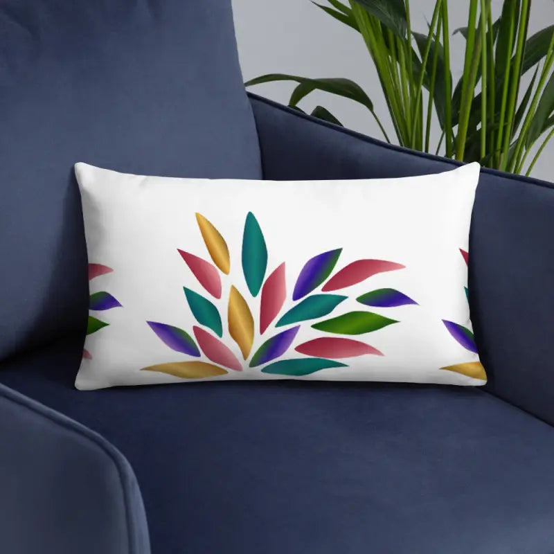 Elevate your Space with a Colorful Petals Throw Pillow - Home Decor