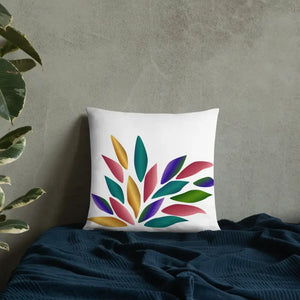 Colorful Petals Throw Pillow - Bold Pop Art Design - Dipaliz - Pillows