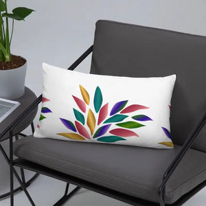 Colorful Petals Throw Pillow - Bold Pop Art Design - Dipaliz - Pillows