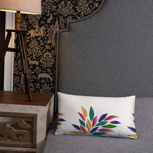 Colorful Petals Throw Pillow - Bold Pop Art Design - Dipaliz - Pillows