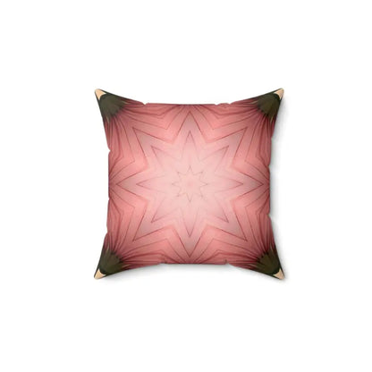 Coral Dream Abstract Polyester Pillow - Add a Pop of Color! - 14’’ × Home Decor