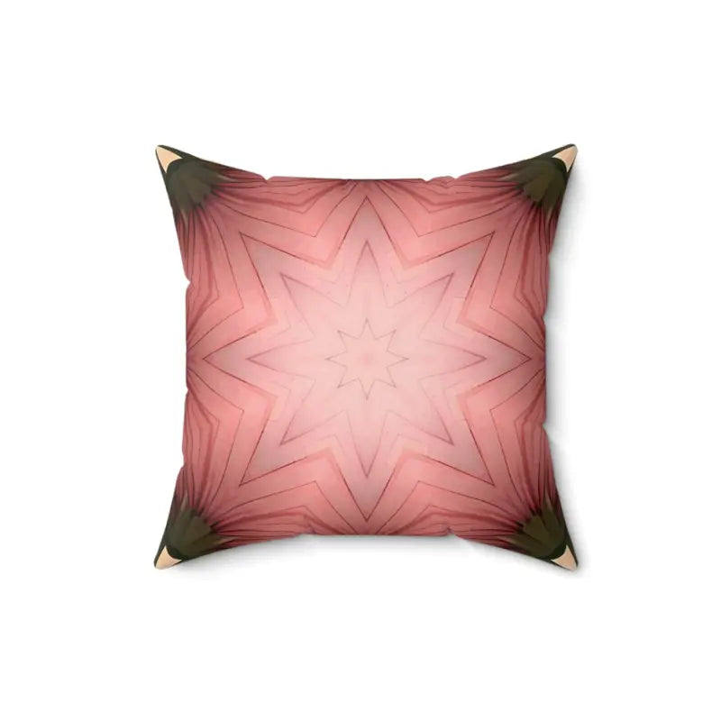 Coral Dream Abstract Polyester Pillow - Add a Pop of Color! - 16’’ × Home Decor