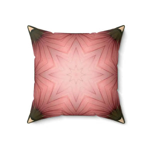 Coral Abstract Pattern Polyester Square Pillow - Dipaliz - Throw Pillows