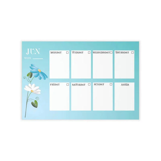 Elevate Your Space With Customizable June Planner Wall Decals! - 18″ × 12″