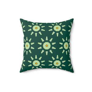 Abstract Flower Pattern Spun Polyester Square Pillow - Dipaliz - 16’’ × - Throw Pillows