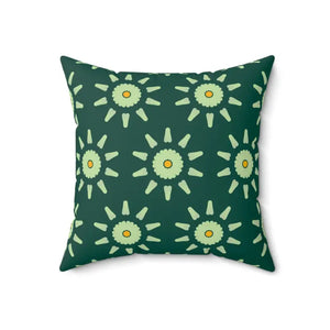 Abstract Flower Pattern Spun Polyester Square Pillow - Dipaliz - 18’’ × - Throw Pillows