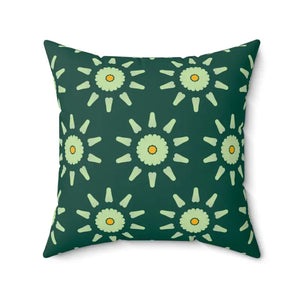 Abstract Flower Pattern Spun Polyester Square Pillow - Dipaliz - 20’’ × - Throw Pillows