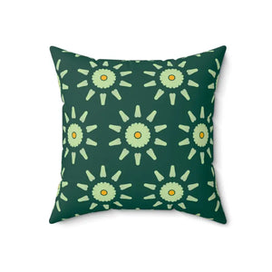 Abstract Flower Pattern Spun Polyester Square Pillow - Dipaliz - Throw Pillows