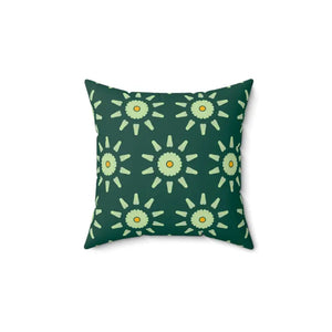 Abstract Flower Pattern Spun Polyester Square Pillow - Dipaliz - Throw Pillows