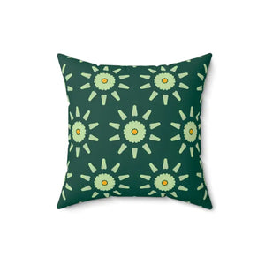 Abstract Flower Pattern Spun Polyester Square Pillow - Dipaliz - Throw Pillows