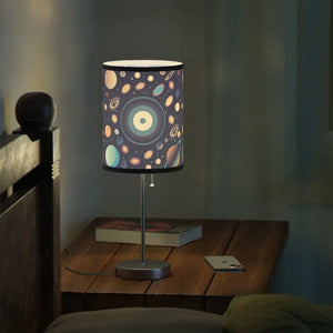 Steel Lamp Base Universe Space Cosmic Design - Dipaliz - Black / Silver / one Size - Lamps