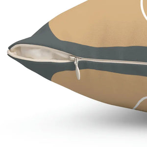 Spun Polyester Square Pillow - Abstract Woman Design - Dipaliz - Throw Pillows