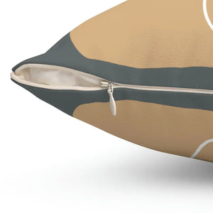 Spun Polyester Square Pillow - Abstract Woman Design - Dipaliz - Throw Pillows