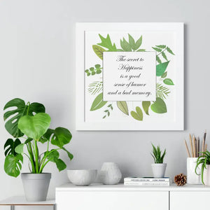 Framed Vertical Poster - Happiness Quotes Bold Motivation - Dipaliz - Posters