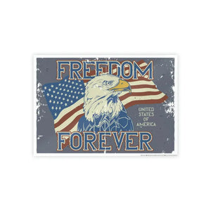 Freedom Forever Gloss Posters - Trendy Women’s Fashion Art - Dipaliz - 16.5’’ x 11.7’’ (horizontal) / Glossy - Prints &
