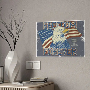Freedom Forever Gloss Posters - Trendy Women’s Fashion Art - Dipaliz - Prints & Visual Artwork