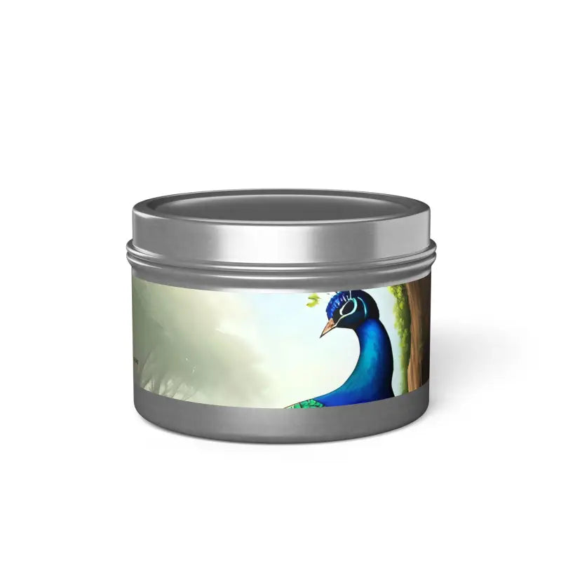 Elevate your Space with Peacock Tin Aromatherapy Candles - Home Decor