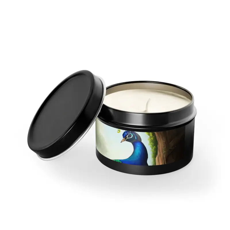 Elevate your Space with Peacock Tin Aromatherapy Candles - Home Decor