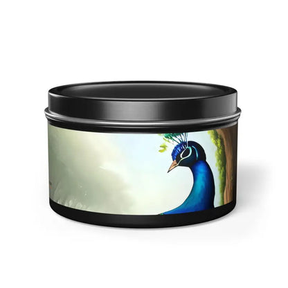 Elevate your Space with Peacock Tin Aromatherapy Candles - Home Decor