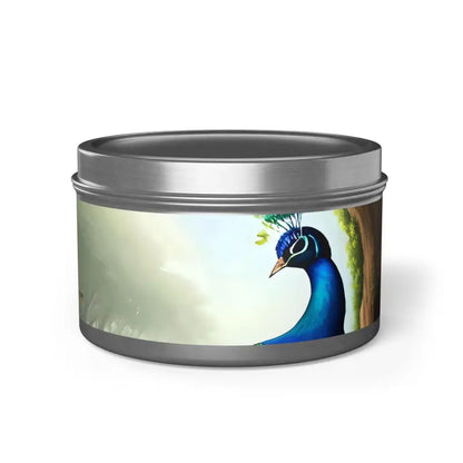 Elevate your Space with Peacock Tin Aromatherapy Candles - Home Decor